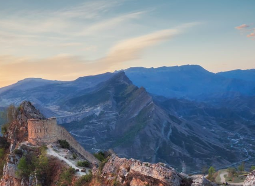 La forteresse de Gounib, au Daghestan